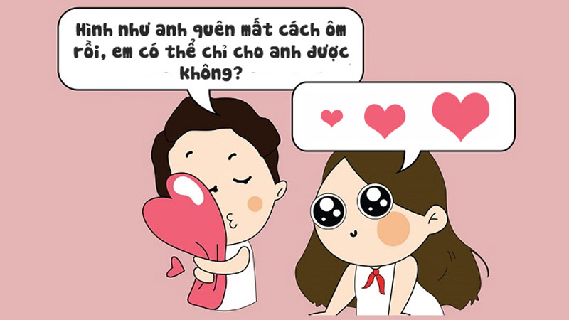 Người ta thì thiếu hoa đào Còn em chỉ muốn sà vào tay anh.
